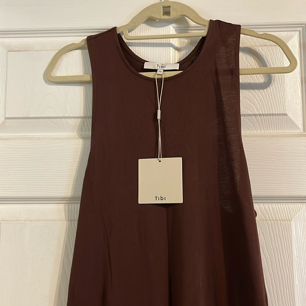 TIBI Brown Maxi Dress